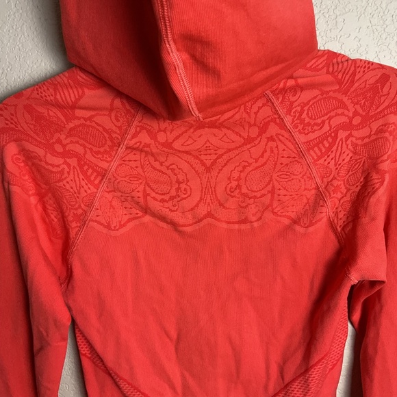 Athleta Womens Medium Orange Pullover Half Zip Tech Athletic  Hoodie‎ Jacket - Picture 7 of 8